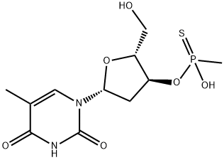 thymidine 3'-O-(methanephosphonothioate) Struktur