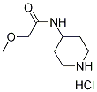 2-Methoxy-N-(4-piperidinyl)acetamide hydrochloride Struktur