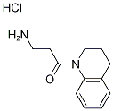 3-Amino-1-[3,4-dihydro-1(2H)-quinolinyl]-1-propanone hydrochloride Struktur