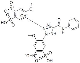 2,3-bis(2-methoxy-4-nitro-5-sulfophenyl)-5-((phenylamino)carbonyl)-2H-tetrazolium hydroxide Struktur