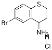 6-broMo-3,4-dihydro-2H-thiochroMen-4-aMine hydrochloride Struktur