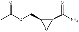 Oxiranecarboxamide, 3-[(acetyloxy)methyl]-, (2R-trans)- (9CI) Struktur