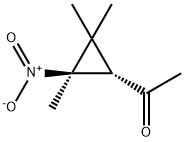 Ethanone, 1-(2,2,3-trimethyl-3-nitrocyclopropyl)-, trans- (9CI) Struktur