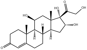 11β,16α,17α,21-テトラヒドロキシプレグナ-4-エン-3,20-ジオン 化學(xué)構(gòu)造式