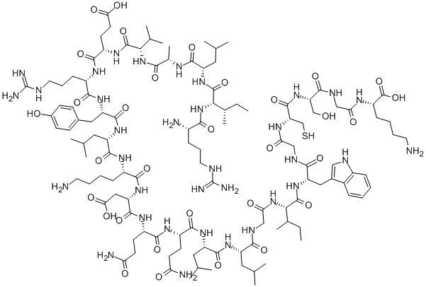 HIV ENVELOPE PROTEIN (GP41) FRAGMENT 579-601 Struktur