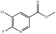 Methyl 5-chloro-6-fluoronicotinate Struktur