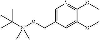 5-((tert-Butyldimethylsilyloxy)methyl)-2,3-dimethoxypyridine Struktur