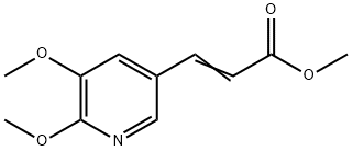 Methyl 3-(5,6-dimethoxypyridin-3-yl)acrylate Struktur