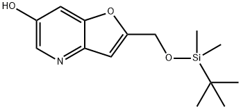 2-((tert-Butyldimethylsilyloxy)methyl)-furo[3,2-b]pyridin-6-ol Struktur