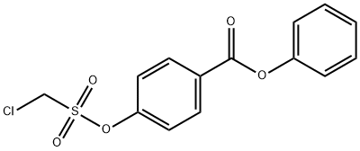 4-(BENZOYLOXY)PHENYL CHLOROMETHANESULFONATE Struktur