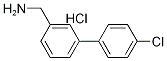 [3-(4-Chlorophenyl)phenyl]methylamine hydrochloride, 3-(4-Chlorophenyl)benzylamine hydrochloride Struktur