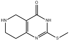 2-(Methylthio)-5,6,7,8-tetrahydropyrido-[4,3-d]pyrimidin-4(3H)-one Struktur