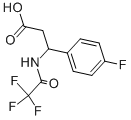 3-(4-FLUOROPHENYL)-3-[(2,2,2-TRIFLUOROACETYL)AMINO]PROPANOIC ACID Struktur