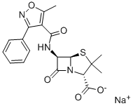 Natrium-[2S-(2α,5α,6β)]-3,3-dimethyl-6-[[(5-methyl-3-phenylisoxazol-4-yl)carbonyl]amino]-7-oxo-4-thia-1-azabicyclo[3.2.0]heptan-2-carboxylat