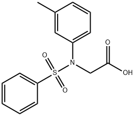 (3-Methyl(phenylsulfonyl)anilino)acetic acid Struktur