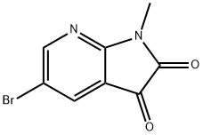 5-broMo-1-Methyl-1H-pyrrolo[2,3-b]pyridine-2,3-dione Struktur