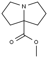 1H-Pyrrolizine-7a(5H)-carboxylicacid,tetrahydro-,methylester(9CI) Struktur