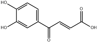 2-Butenoicacid,4-(3,4-dihydroxyphenyl)-4-oxo-,(E)-(9CI) Struktur