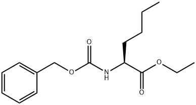 L-Norleucine, N-[(phenylmethoxy)carbonyl]-, ethyl ester Struktur