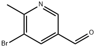 5-broMo-6-Methylpyridine-3-carbaldehyde Struktur