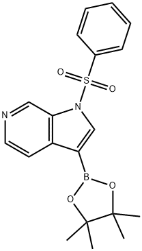 1-(フェニルスルホニル)-3-(4,4,5,5-テトラメチル-1,3,2-ジオキサボロラン-2-イル)-1H-ピロロ[2,3-C]ピリジン