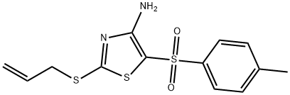 2-ALLYLTHIO-4-AMINO-5-TOSYLTHIAZOLE Struktur