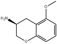 (3S)-3,4-dihydro-5-methoxy-2H-1-Benzopyran-3-amine Struktur