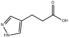 3-(1H-pyrazol-4-yl)propanoic acid Struktur