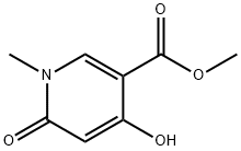 Methyl 4-hydroxy-1-methyl-6-oxo-1,6-dihydropyridine-3-carboxylate Struktur