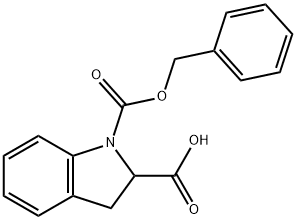 1-[(BENZYLOXY)CARBONYL]-2-INDOLINECARBOXYLIC ACID Struktur