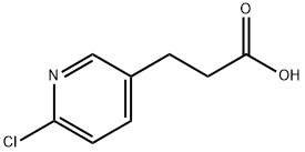 3-(2-Chloropyrid-5-yl)-propanoic acid
 Struktur