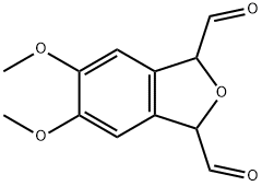 1,3-Isobenzofurandicarboxaldehyde,  1,3-dihydro-5,6-dimethoxy- Struktur