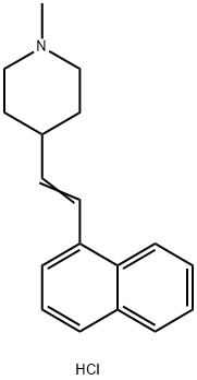 1-methyl-4-(1-naphthylvinyl)piperidine Struktur