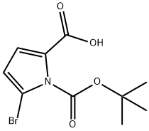 1H-Pyrrole-1,2-dicarboxylic acid, 5-bromo-, 1-(1,1-dimethylethyl) ester Struktur