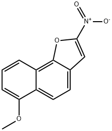 6-Methoxy-2-nitronaphtho(1,2-b)furan Struktur