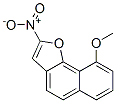 9-Methoxy-2-nitronaphtho(1,2-b)furan Struktur