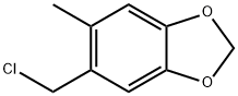 3,4-Methylenedioxy-6-methylbenzyl chloride Struktur