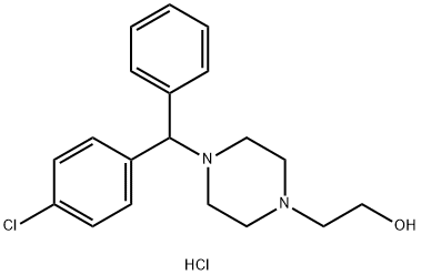 4-[(4-Chlorophenyl)Phenylmethyl]-1-Piperazineethanol Hydrochloride Struktur