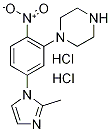 1-(5-(2-Methyl-1H-Imidazol-1-Yl)-2-Nitrophenyl)Piperazine Dihydrochloride Struktur