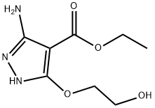 ethyl 3-aMino-5-(2-hydroxyethoxy)-1H-pyrazole-4-carboxylate Struktur