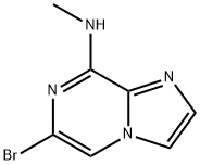 6-BROMO-N-METHYLIMIDAZO[1,2-A]PYRAZIN-8-AMINE Struktur