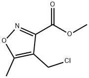 methyl 4-(chloromethyl)-5-methyl-3-isoxazolecarboxylate(SALTDATA: FREE) Struktur