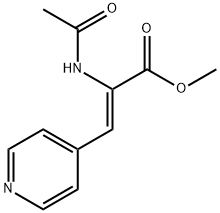 2-Propenoic acid, 2-(acetylamino)-3-(4-pyridinyl)-, methyl ester, (Z)- (9CI) Struktur