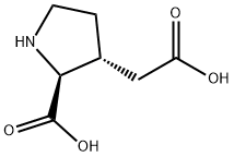 2-carboxy-3-pyrrolidineacetic acid Struktur