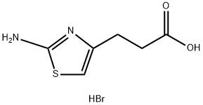 3-(2-Amino-thiazol-4-yl)-propionic acidhydrobromide Struktur