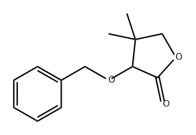 Dihydro-4,4-dimethyl-3-(phenylmethoxy)-2(3H)-Furanone Struktur