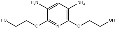 2,6-BIS(2-HYDROXYETHOXY)-3,5-PYRIDINEDIAMINE HCl Struktur