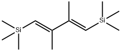 Silane, (2,3-dimethyl-1,3-butadiene-1,4-diyl)bis[trimethyl-, (E,E)- Struktur