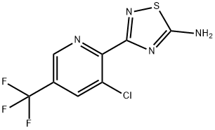 3-(3-chloro-5-(trifluoroMethyl)pyridin-2-yl)-1,2,4-thiadiazol-5-aMine Struktur