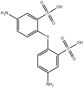 2,2'-thiobis(5-aminobenzenesulphonic) acid  Struktur